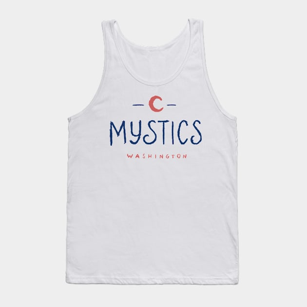 Washington Mystiiiics 07 Tank Top by Very Simple Graph